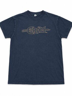 Grom Vintage Navy Sword Graphic T-Shirt
